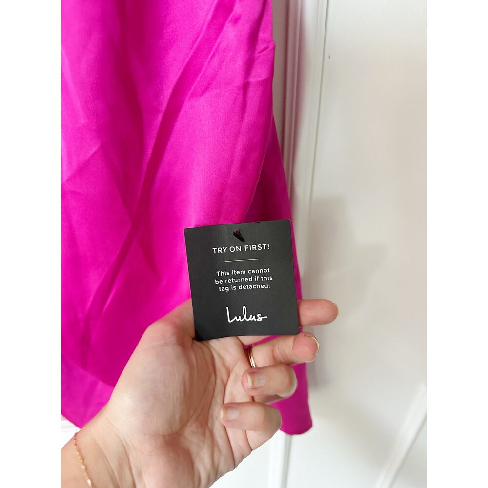 NWT Lulu's hot pink cocktail dress size XS - Picture 14 of 15